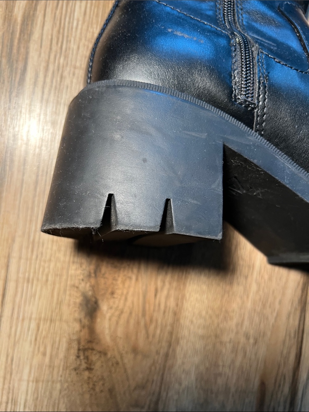 Zara Lug Sole Heeled Boots Size 42 size 11 - Picture 9 of 11